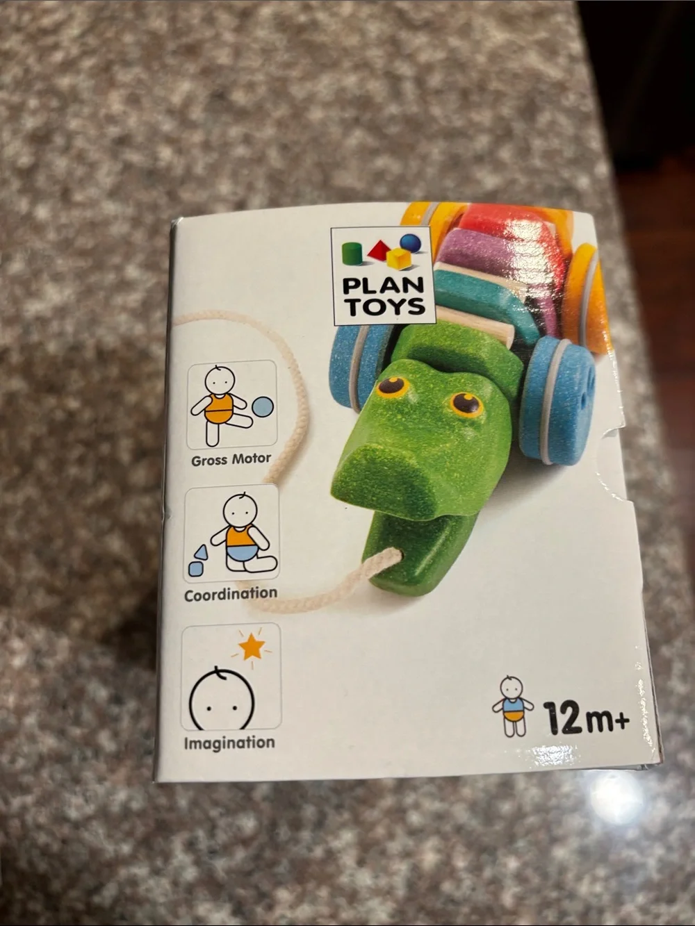 NWT Plan Toys water blocks alligator pull toy bundle Plantoys